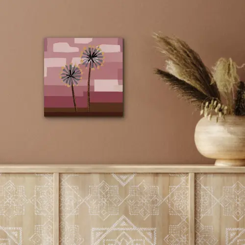 Illustratie - Bloemen - Vlakken - Abstract aluminium wit klein -sfeer4