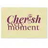 Cherish every moment - Cocktailglas - Geel Deurmat klein -zkaufland3d