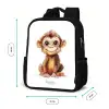 Baby aap Rugzak - Zwart middel -productfoto_formaten