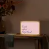 Fuck what they think - Roze - Minimalistisch Light Box met kabel (Tafellamp) klein -sfeer4