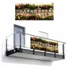 Bloemen - Hek - Stadszicht - Zomer Balkonbeschermer Duitsland klein -3d