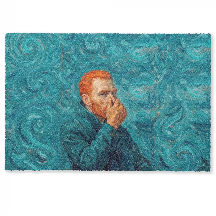 Portret - Klassiek - Blauw Deurmat klein -zkaufland3d