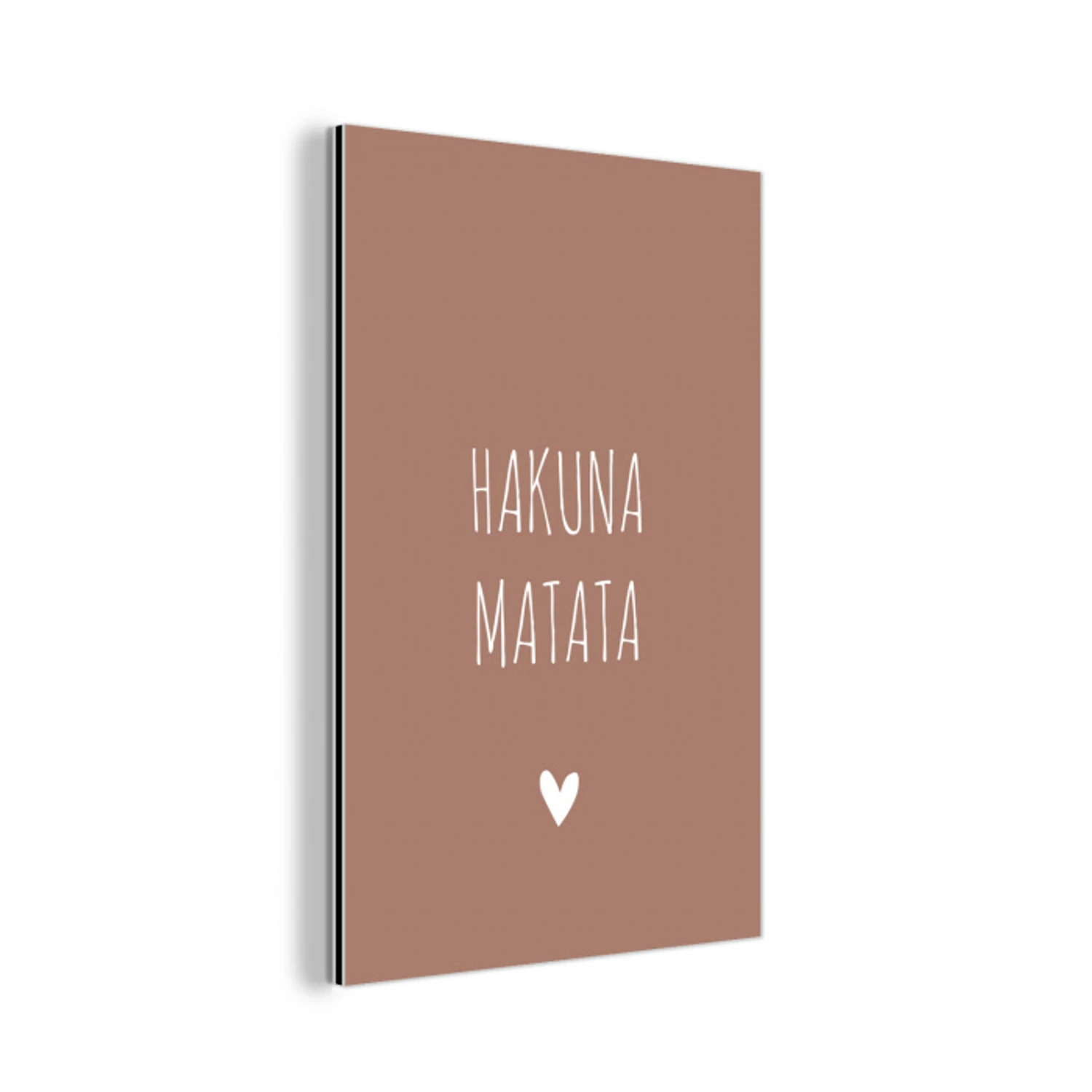 Spreuken - Hakuna matata - Quotes aluminium wit klein -3d