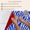 Zebra - Patroon - Kobalt - Blauw keuken achterwand spatscherm klein 900 -spatscherm_NL
