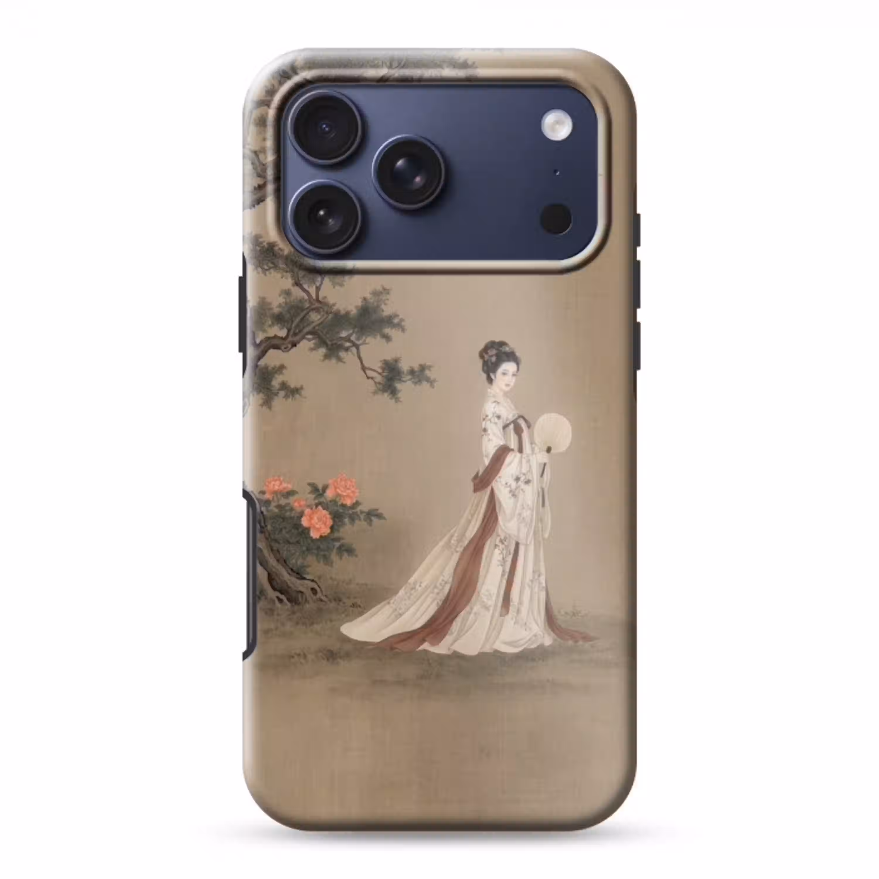 Vrouw - Azië - Kunst - Beige Toughcase MagSafe Apple iPhone 17 Pro Max klein -3d