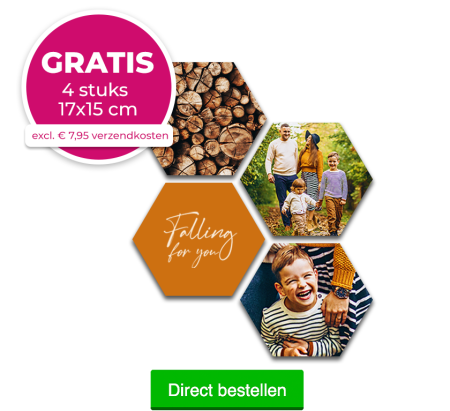 GRATIS, 4 stuks 17x15 cm, excl. €  7,95 verzendkosten.