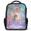 Fee - Elf - Regenboog Rugzak - Zwart middel -3d