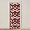 Rood - Druppelpatroon - Grafisch deurposter klein 289 -3d_beige