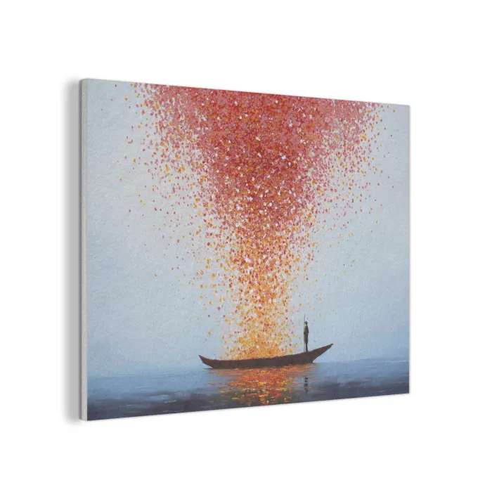 Wolk - Confetti - Boot - Wateroppervlakte PET vilt klein -3d