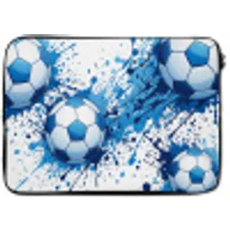 Voetballen - Verf - Sport - Blauw laptophoes neopreen klein -zkaufland3dotto