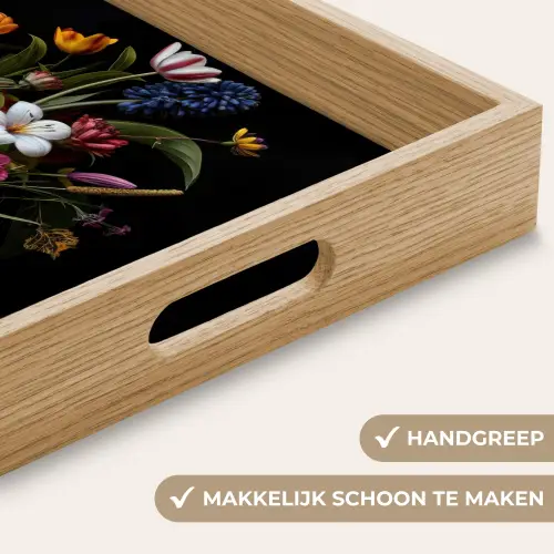 Lente - Bloemen - Klassiek - Vaas Dienblad Rechthoek middel -USP_HandgreepNL