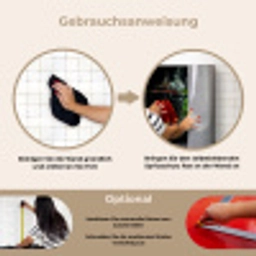 Paprika - Groente - Water - Zwart - Rood - Groen - Geel keuken achterwand spatscherm klein -gebruiksaanwijzing_DE