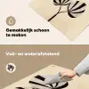 Bladeren - Gestreept - Stengel - Beige Inductie beschemer met haakjes klein -ky-schoon-nl