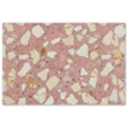 Roze - Decoratie - Stenen - Terrazzo tuinposter los doek groot -3d