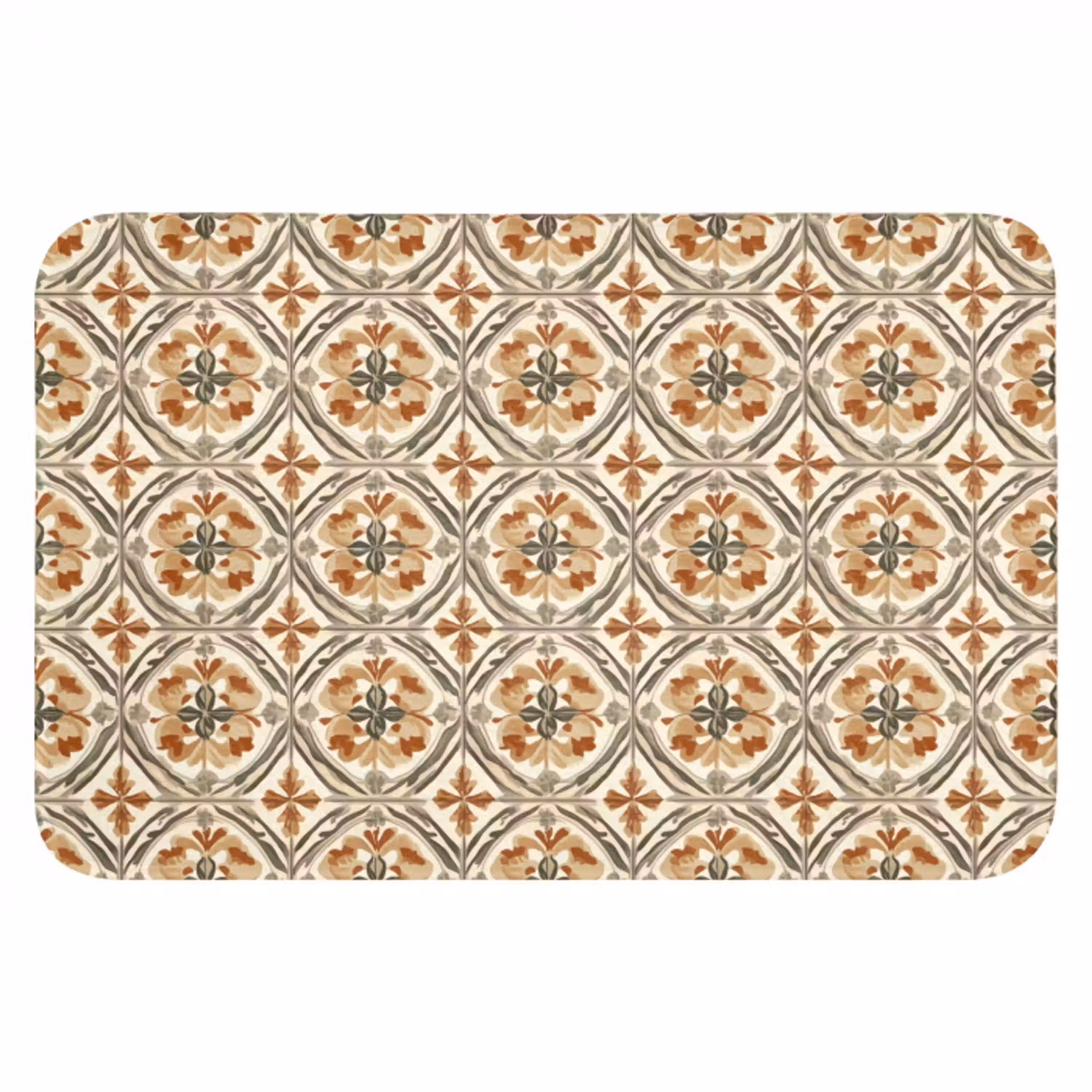 Elegant - Antiek - Kleurrijk WCmat klein 1009 -3d