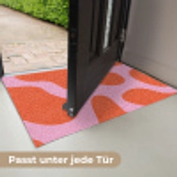 Vlekken - Rood - Roze - Patroon - Minimalistisch Deurmat klein -USP_DE