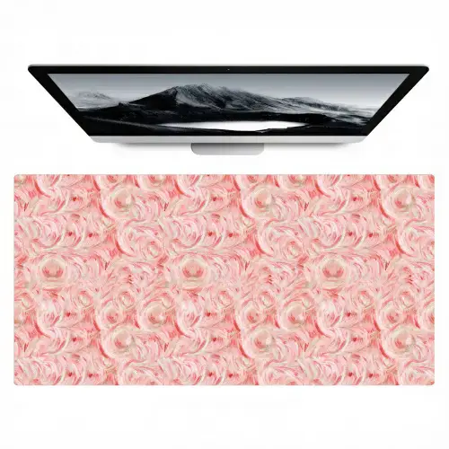 Vloeiend - Olieverf - Roze Muismat XXL klein 681 -zzz3d