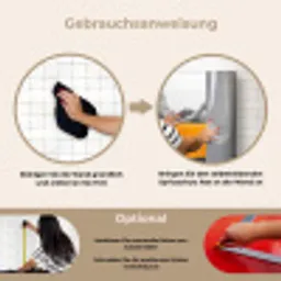 Sinaasappel - Eiffeltoren - Vrouw keuken achterwand spatscherm klein -gebruiksaanwijzing_DE