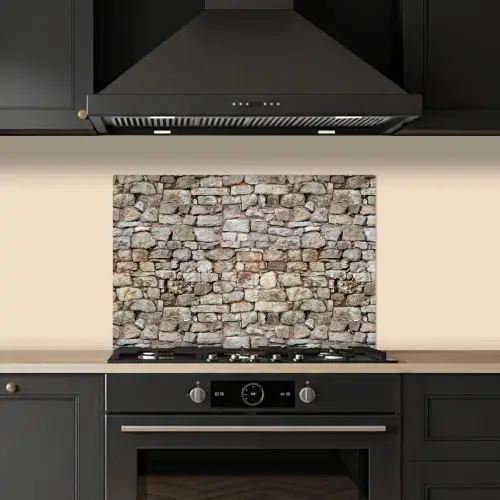 Ruw - Stenen - Muur - Natuurstenen keuken achterwand spatscherm klein 900 -sfeer1
