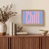 Chill - Roze - Blauw - Golvend Light Box met kabel (Tafellamp) klein -sfeer2