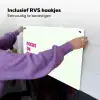 Focus on the good - Beige - Roze Inductie beschemer met haakjes klein -ky-ophangen-nl