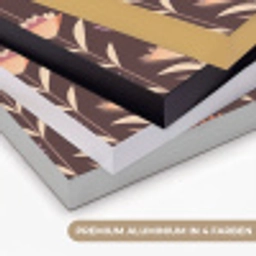 Elegant - Retro - Bruin Textielframe zwart klein 947 -USP_kleurenDE