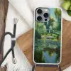 Brug - Hout - Vijver - Waterlelies Hoesje iPhone 16 Pro Max met koord klein -sfeer4