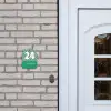 Groen - Roze - Blokjes - Klassiek Naambord Huisje klein -sfeer1