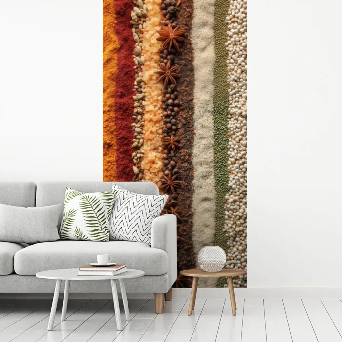 Banen - Verticaal - Kruiden - Variatie fotobehang vinyl groot -woonkamer