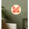 Vlinder - Minimalistisch - Roze Wandcirkel behangsticker klein -sfeer2