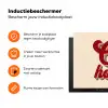 Oh honey - Rood - Schaduw Inductie beschermer vinyl 3mm klein -zzzzzzz-td-ups