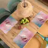 Schelp - Pastel - Pink Placemat vinyl groot -zzsfeer5_Kitchenyeah-website