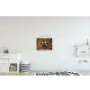 Specerijen - Kruiden - Lepels - Zout - Bruin - Keuken textielposter latten blank klein -kinderkamer