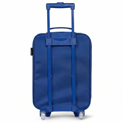 Bubblegum Billy Kinderkoffer - Blauw klein -achterkant