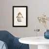 Konijn - Muts - Oren - Beige fotolijst zwart zonder passe partout klein -sfeer4