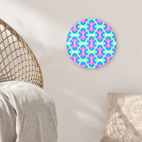 Regenboog - Neon - Kleuren Wandcirkel plexiglas klein 852 -sfeer5