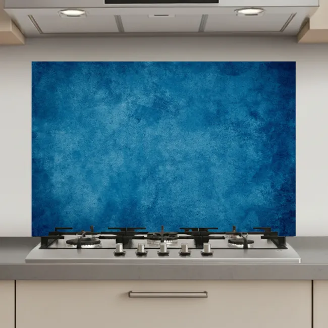 Beton - Blauw - Vintage - Structuur - Industrieel keuken achterwand spatscherm klein -3d_website