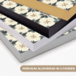 Sierlijk - Ornament - Blauw Textielframe zwart klein 947 -USP_kleurenDE