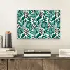 Dierenprint - Panter - Bladeren - Tropisch - Jungle aluminium wit klein -sfeer1