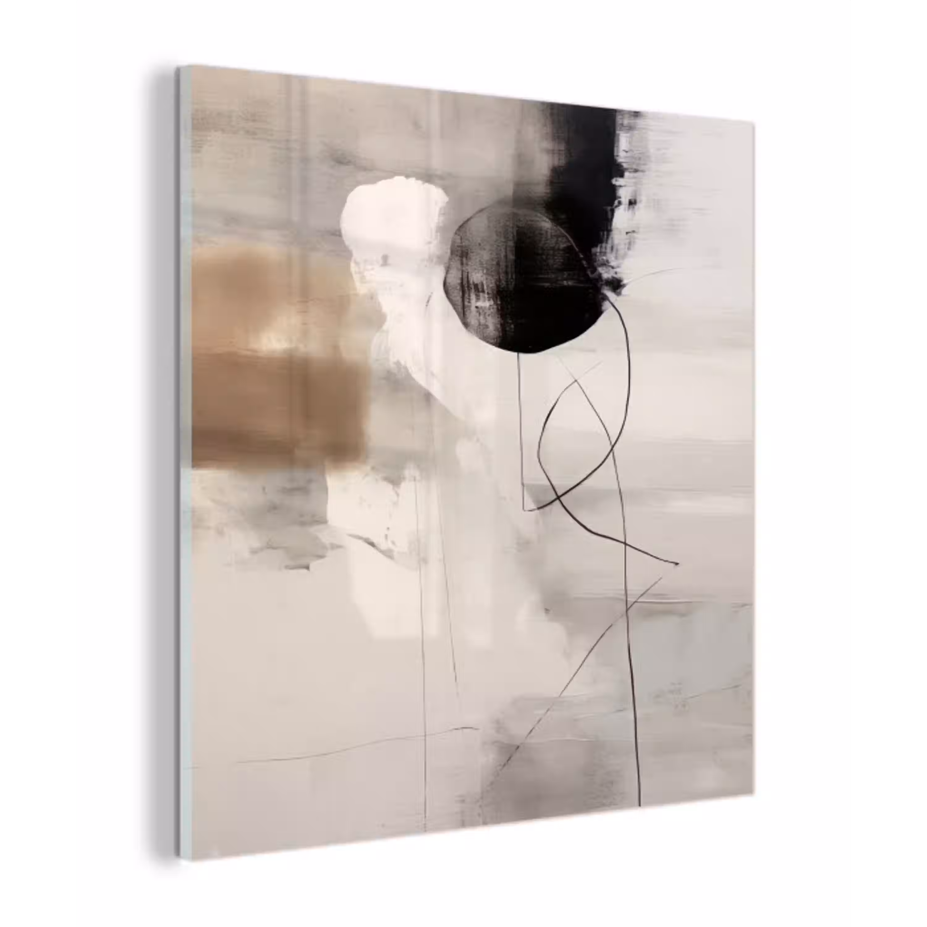 Abstracte kunst - Grijs - Industrieel plexiglas 5mm klein -z3d