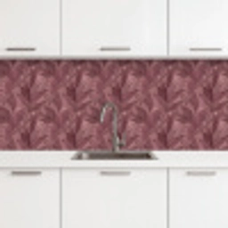 Bladeren - Patroon - Paars keuken achterwand 2 middel 871 -3d