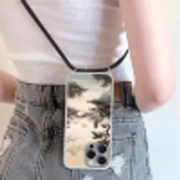 Azië - Landschap - Kleurrijk Hoesje iPhone 16 Pro Max met koord klein -sfeer5