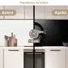 Pan - Vis - Zwart - Wit keuken achterwand 2 middel -voor-na2_FR