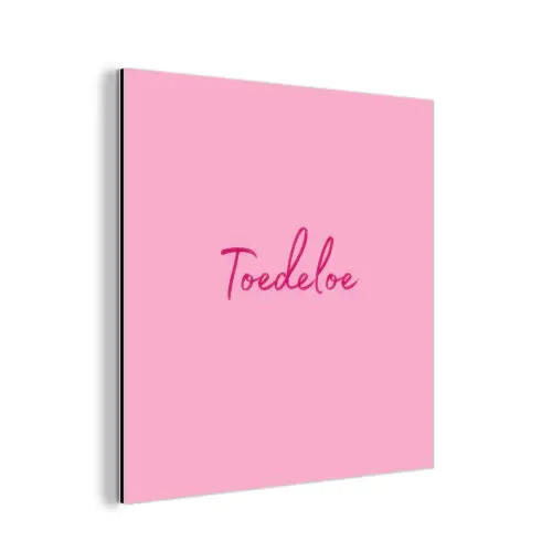 Toedeloe - Roze - Minimalistisch aluminium wit klein -3d