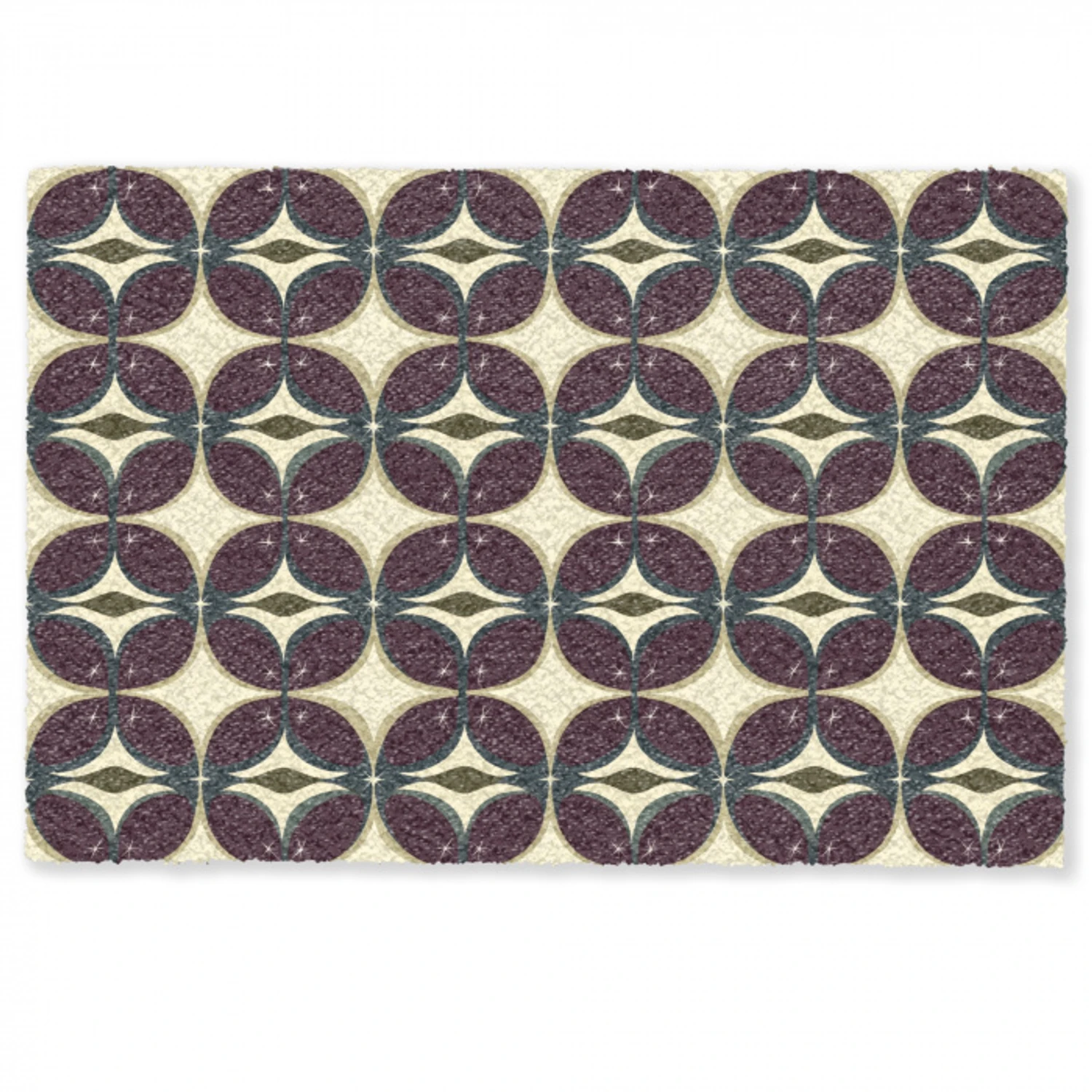 Cirkel - Retro - Kleurrijk Deurmat klein 898 -zkaufland3d