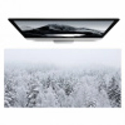 Bos - Sneeuw - Winter - Natuur - Wit Muismat XXL klein -zzz3d