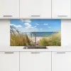 Duin - Gras - Zee - Strand keuken achterwand 2 middel -3d