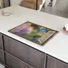 Doorkijk - Bloemen - Raam - Natuur Inductie beschermer vinyl 3mm klein -sfeer8