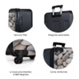 Kiezels - Stenen - Grijs NBS - Large koffer - Volwassenen Unisex groot -zzzzzzzbolletjes_FR