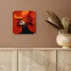 Oranje - Hoed - Vrouw plexiglas 5mm klein -sfeer5